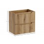 NOVA COAST EVOKE 82-60-40-2S – Szafka łazienkowa pod umywalkę 60cm 2 szuflady