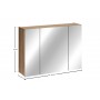 COAST EVOKE UN 84-80-3D – Szafka łazienkowa z Lustrem 80cm 3 Drzwi