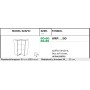 Kam Mono KC 2 WRP65/90 Szafka kuchenna wisząca narożna 65cm x 65cm