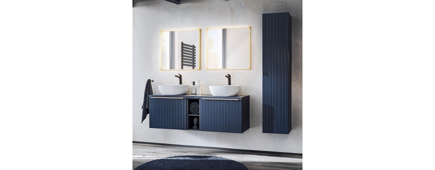 Kolekcja mebli łazienkowych SANTA FE DEEP BLUE w kolorze Granatowy Mat