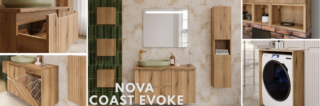 Meble łazienkowe Nova Coast Evoke – Dąb Coast Evoke