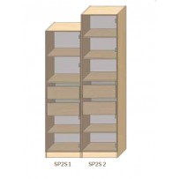 Szafa SP2S Layman - z regulowanymi półkami i dwiema szufladami z cichym domykiem
