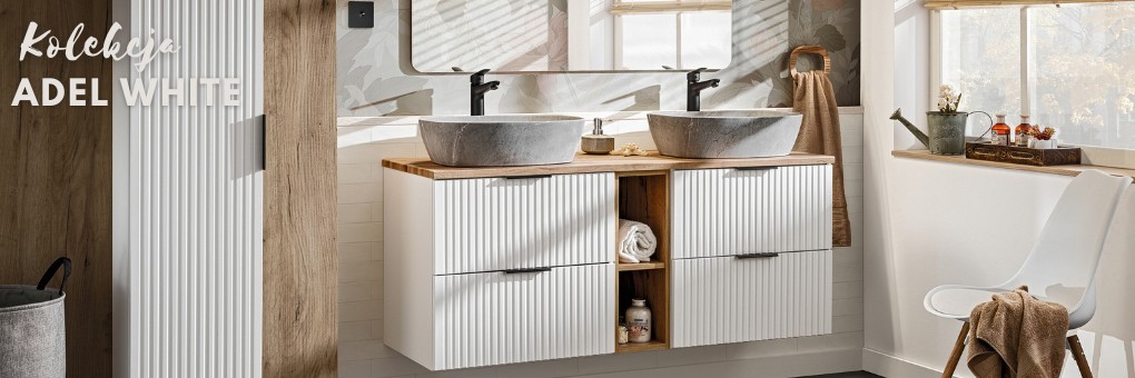 Meble łazienkowe Adel White – elegancka kolekcja mebli|Sklep sitimeble