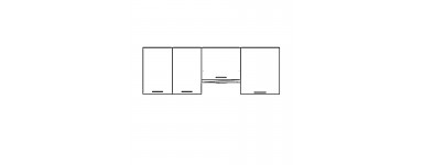 Kam Mono KC4 - Szafki kuchenne wiszące - wysokość od 29cm do 100cm