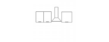 Kam Mono KC4 - Szafki kuchenne wiszące - wysokość 61cm