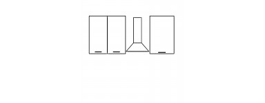 Kam Mono KC4 - Szafki kuchenne wiszące - wysokość 90cm