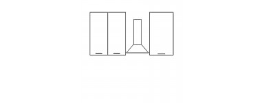 Kam Mono KC4 - Szafki kuchenne wiszące - wysokość 100cm