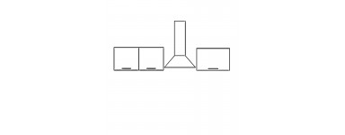 Kam Mono KC4 - Szafki kuchenne wiszące niskie - wysokość 35cm