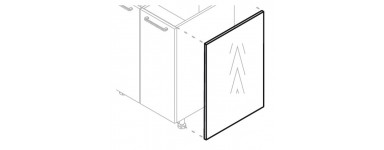 Boki nakładane do szafek kuchennych Kam Mono