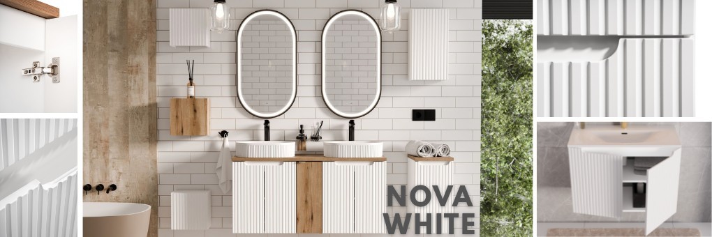 NOVA WHITE – białe meble łazienkowe COMAD | Sitimeble.pl