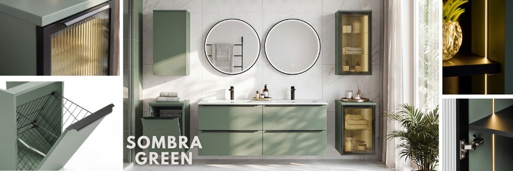 SOMBRA GREEN – zielone meble łazienkowe COMAD | Sitimeble.pl