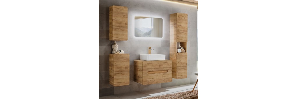 ARUBA CRAFT - Kolekcja mebli łazienkowych firmy Comad - Dąb Craft Złoty